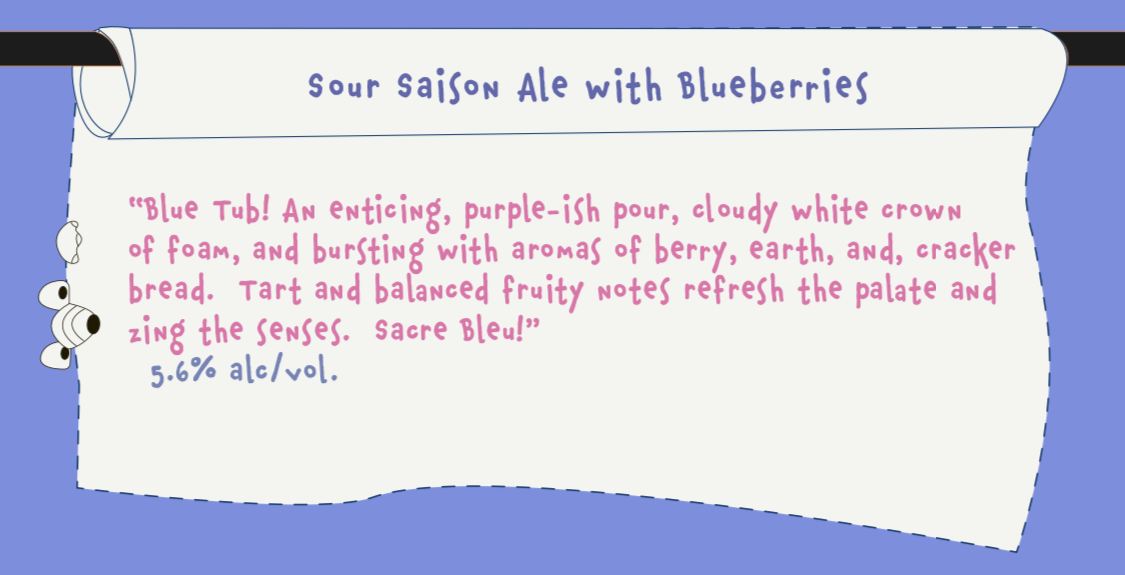 Open Bleu Tub – Bleu Tub, Whiner Beer Company