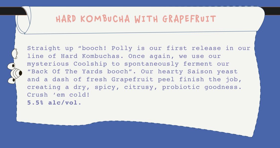 Open Polly – Polly Hard Booch, Whiner Beer Company