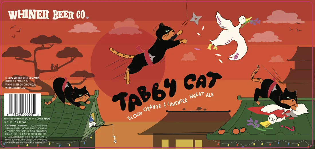 Tabby Cat NIF label – Whiner Beer Company